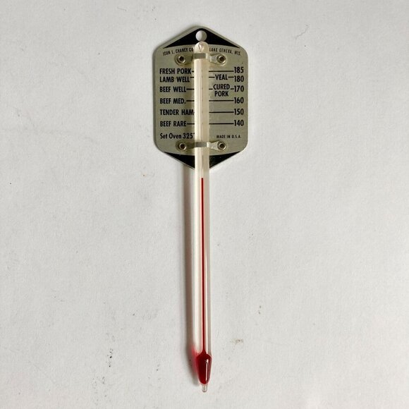 Vintage John L. Chaney Co. Meat Thermometer Lake Geneva, WI MADE IN USA Works! - Picture 1 of 4